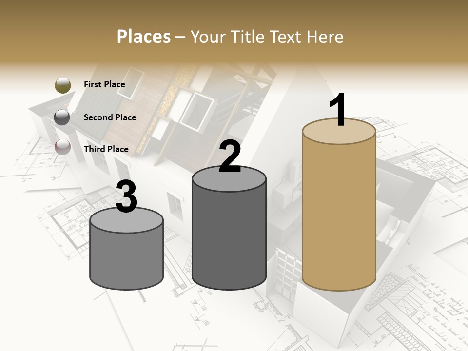 Insulation Plan Roofless PowerPoint Template