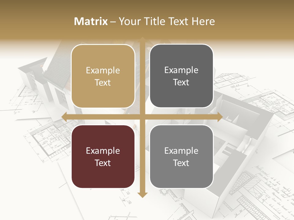 Insulation Plan Roofless PowerPoint Template