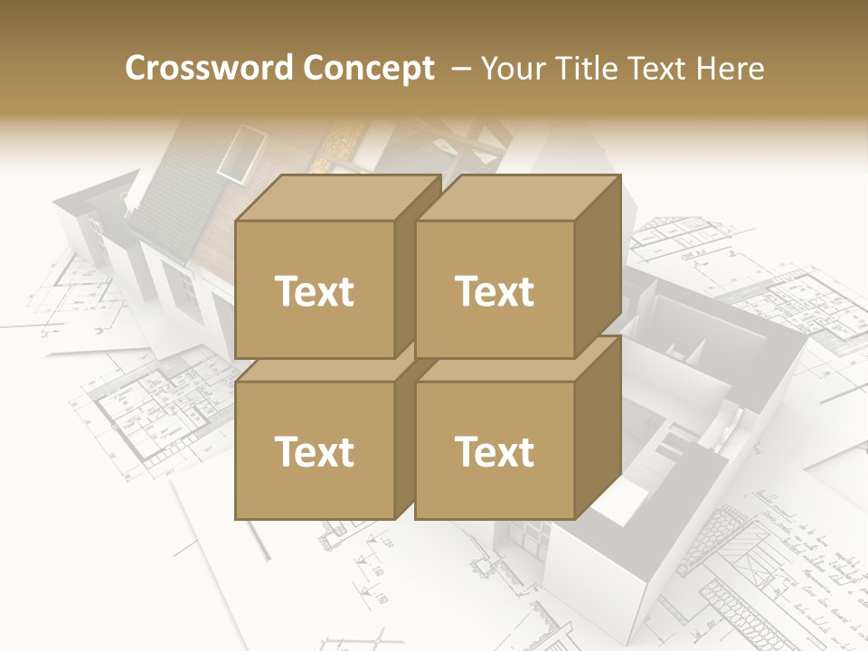 Insulation Plan Roofless PowerPoint Template
