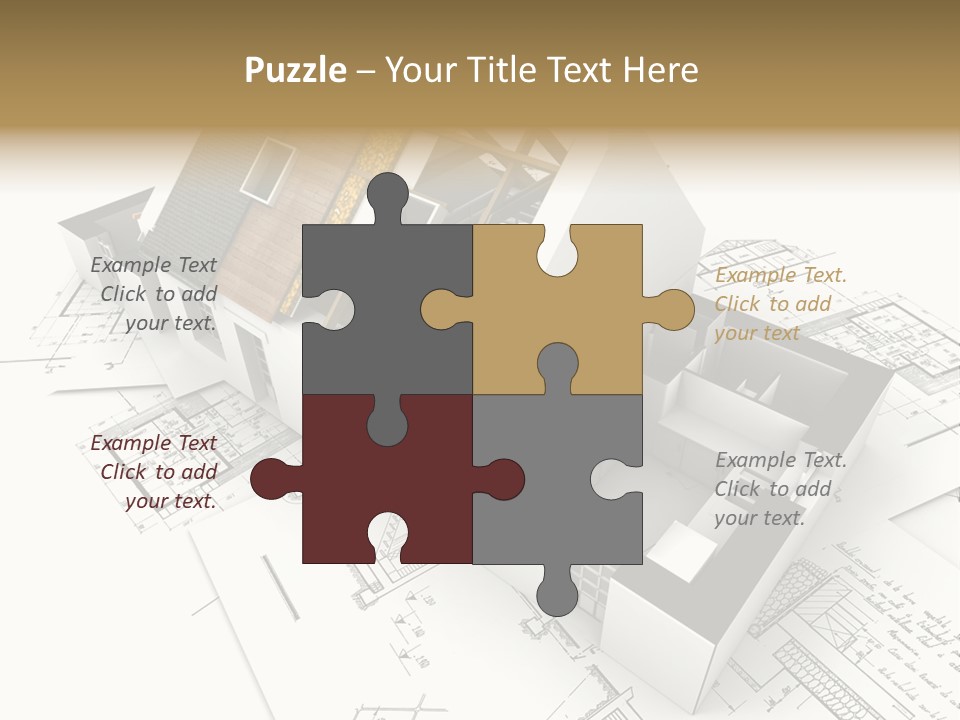 Insulation Plan Roofless PowerPoint Template