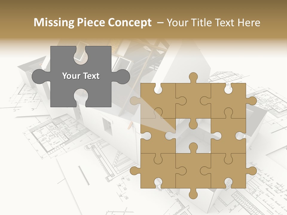 Insulation Plan Roofless PowerPoint Template