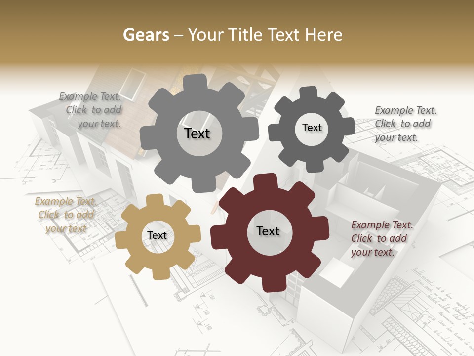 Insulation Plan Roofless PowerPoint Template