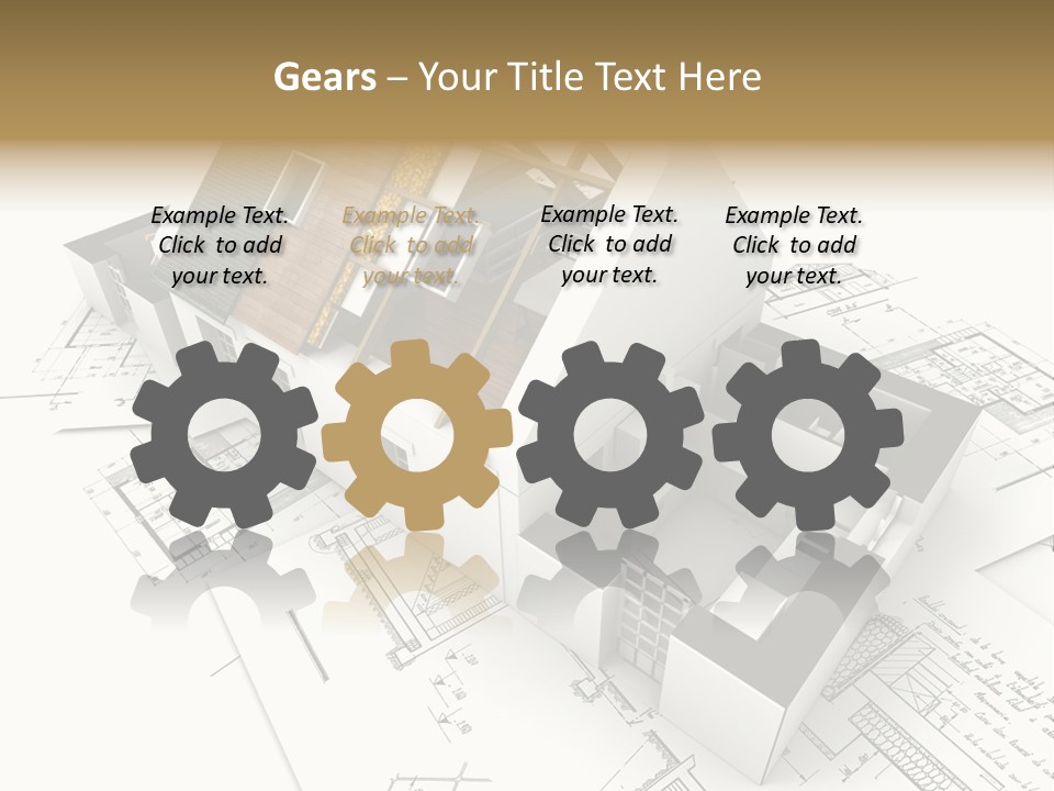 Insulation Plan Roofless PowerPoint Template