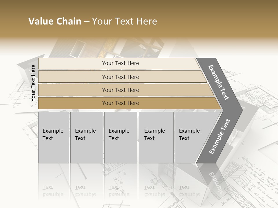 Insulation Plan Roofless PowerPoint Template