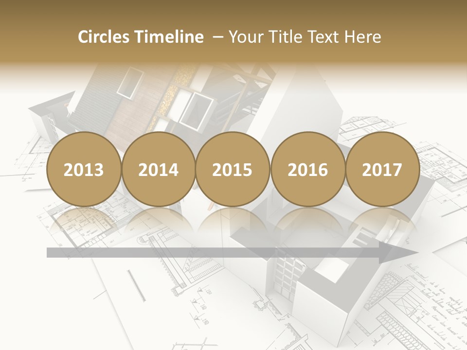 Insulation Plan Roofless PowerPoint Template