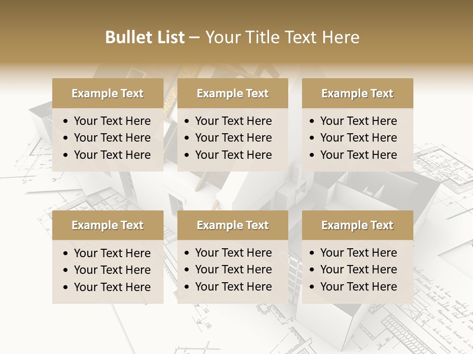 Insulation Plan Roofless PowerPoint Template