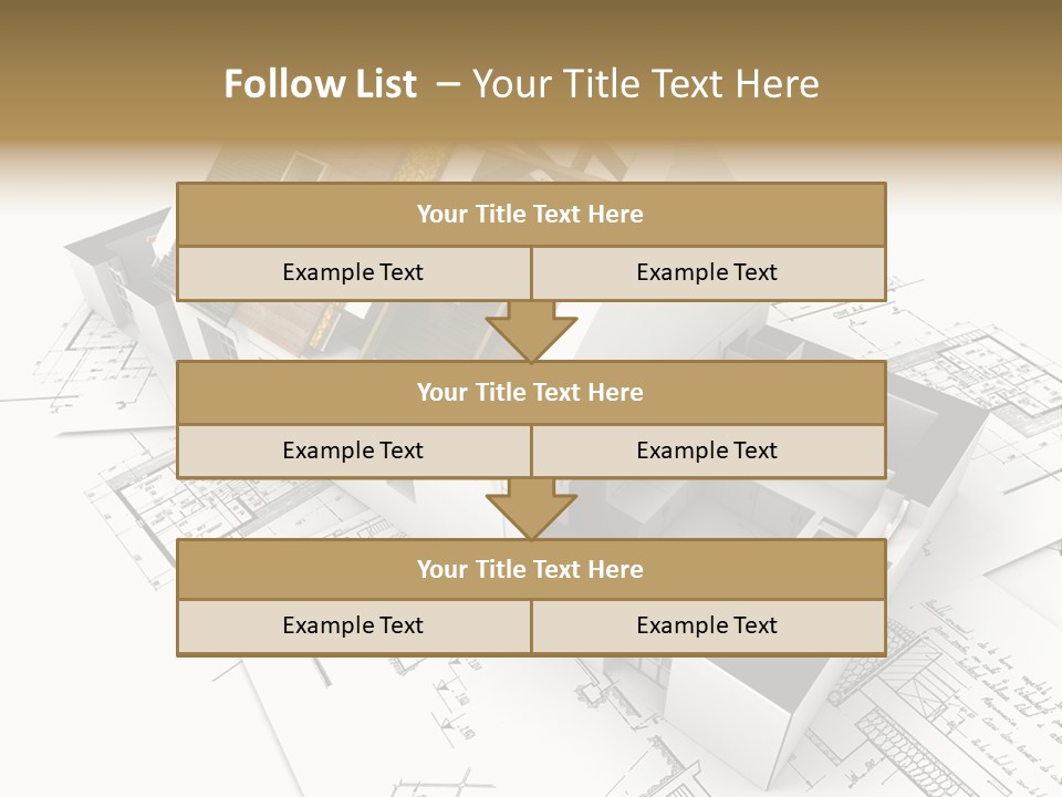 Insulation Plan Roofless PowerPoint Template
