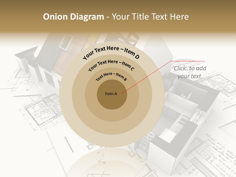 Insulation Plan Roofless PowerPoint Template