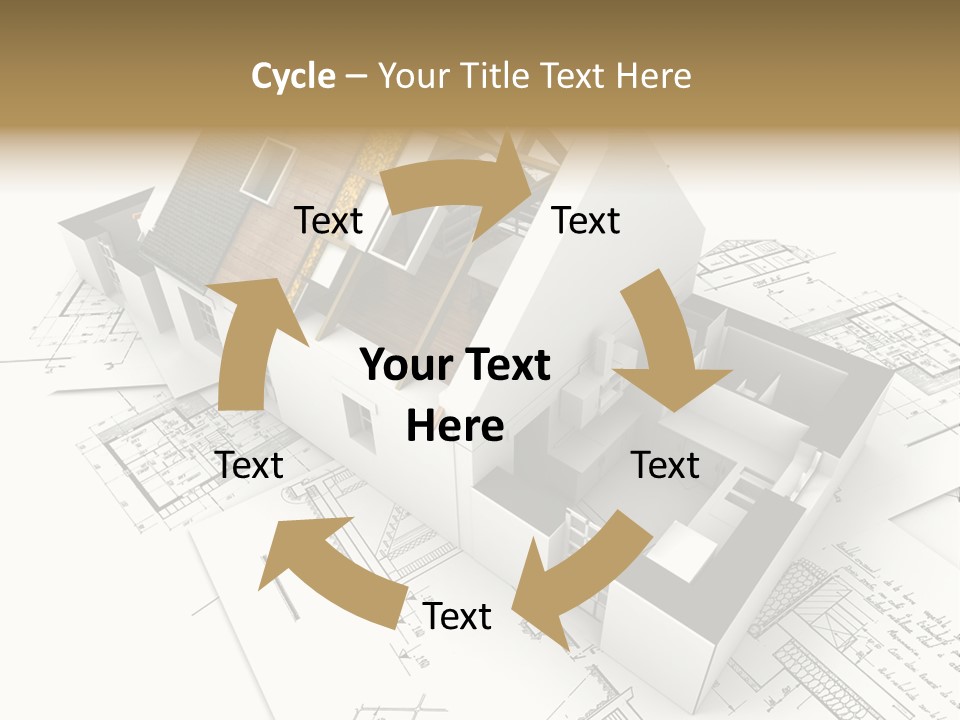 Insulation Plan Roofless PowerPoint Template