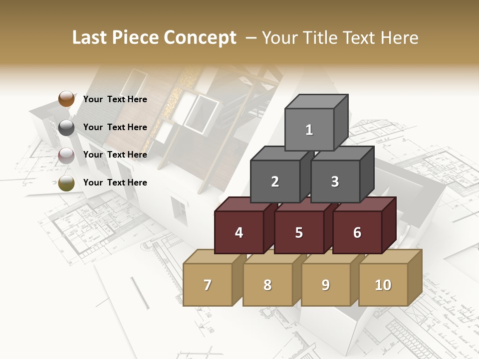 Insulation Plan Roofless PowerPoint Template