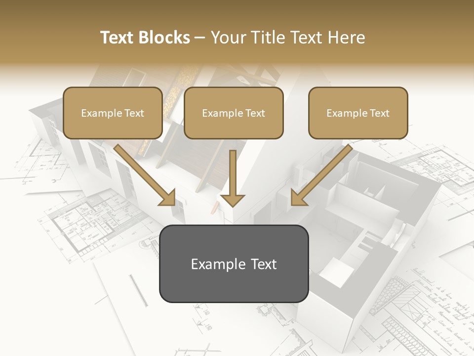 Insulation Plan Roofless PowerPoint Template