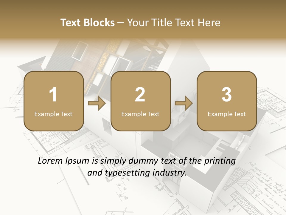 Insulation Plan Roofless PowerPoint Template