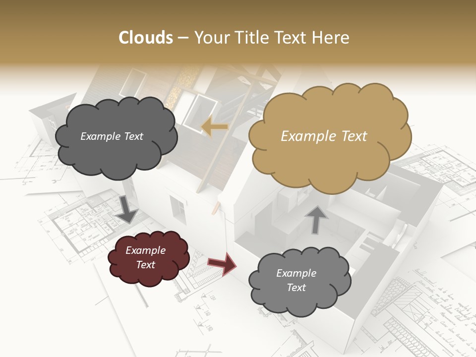 Insulation Plan Roofless PowerPoint Template