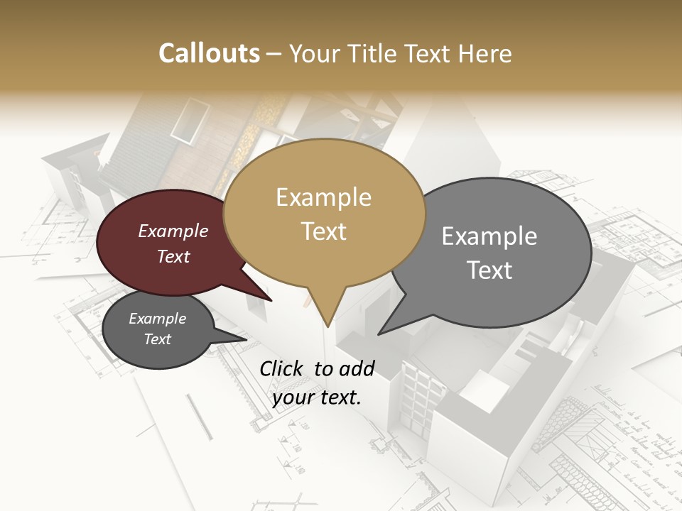 Insulation Plan Roofless PowerPoint Template