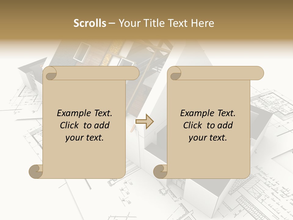 Insulation Plan Roofless PowerPoint Template