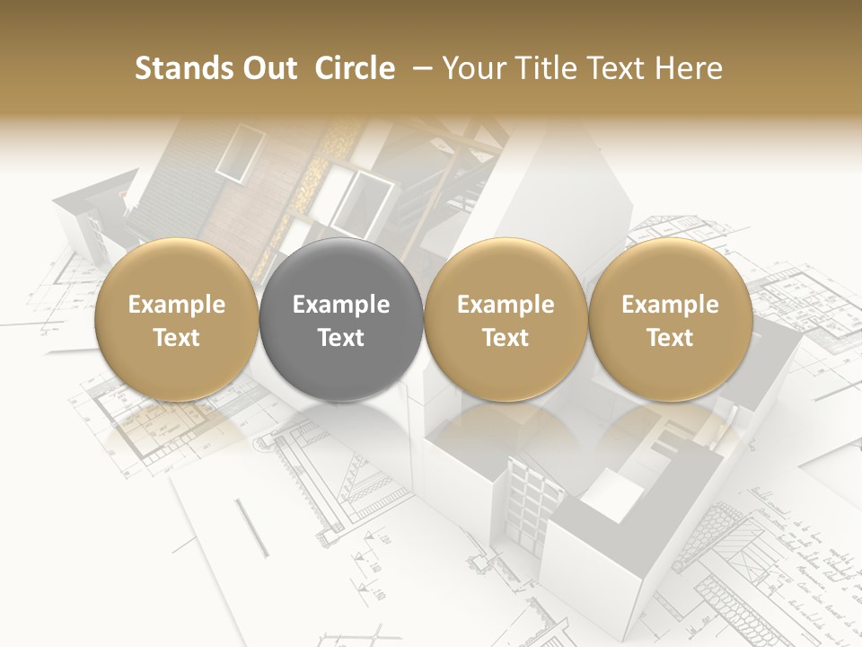 Insulation Plan Roofless PowerPoint Template