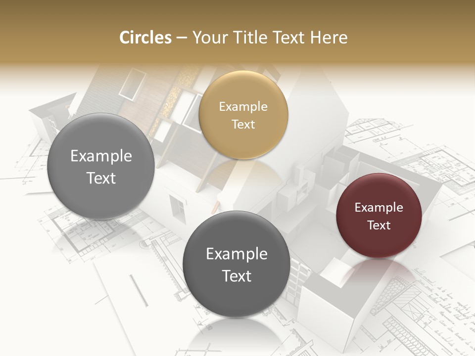 Insulation Plan Roofless PowerPoint Template