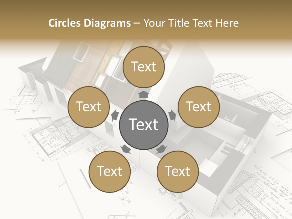 Insulation Plan Roofless PowerPoint Template