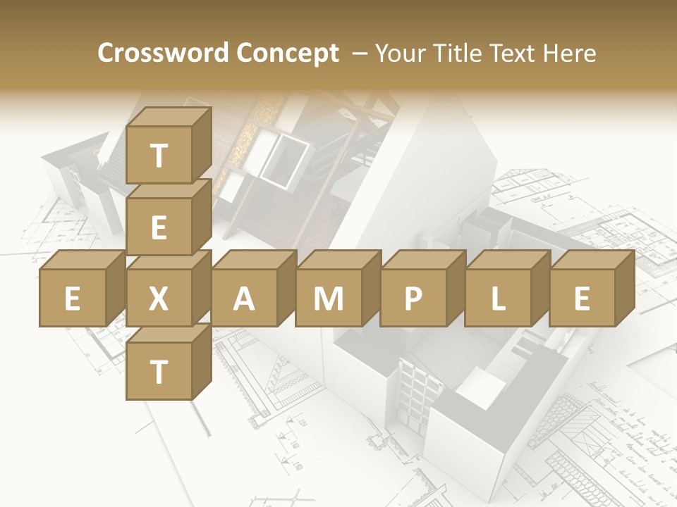 Insulation Plan Roofless PowerPoint Template