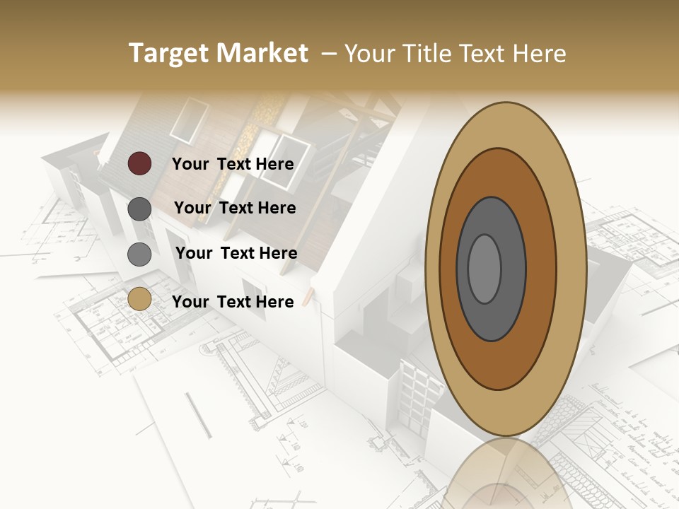 Insulation Plan Roofless PowerPoint Template