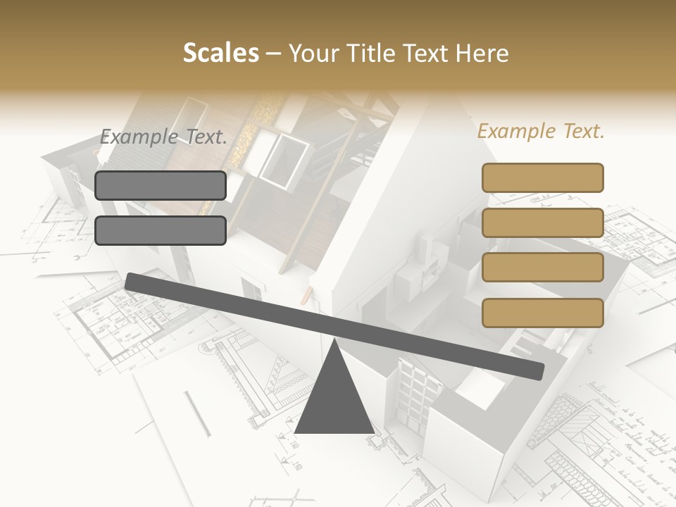 Insulation Plan Roofless PowerPoint Template