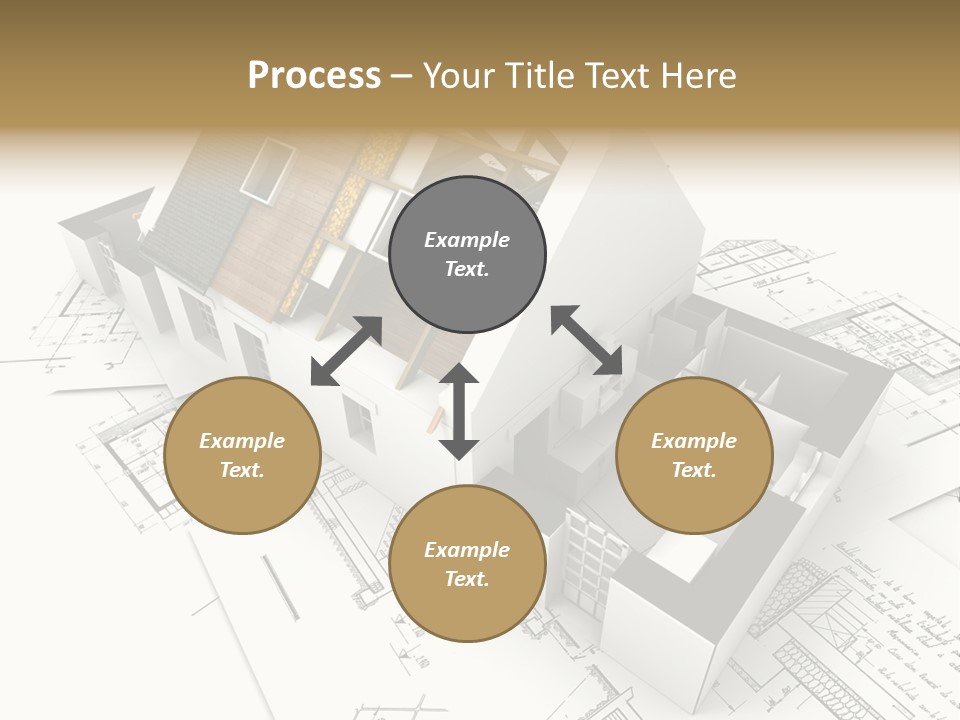 Insulation Plan Roofless PowerPoint Template