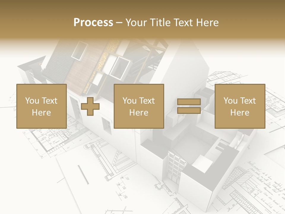Insulation Plan Roofless PowerPoint Template