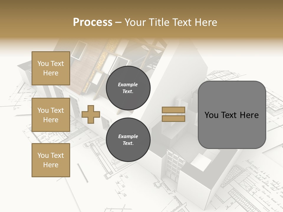 Insulation Plan Roofless PowerPoint Template