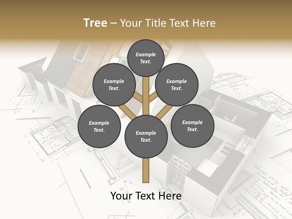 Insulation Plan Roofless PowerPoint Template