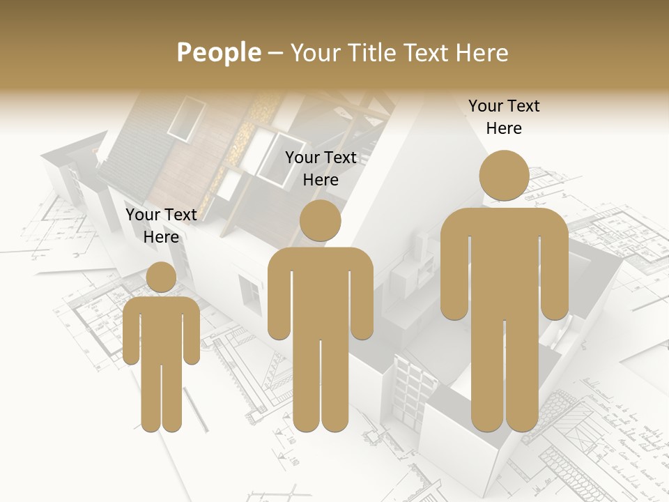 Insulation Plan Roofless PowerPoint Template