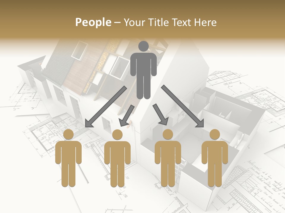 Insulation Plan Roofless PowerPoint Template