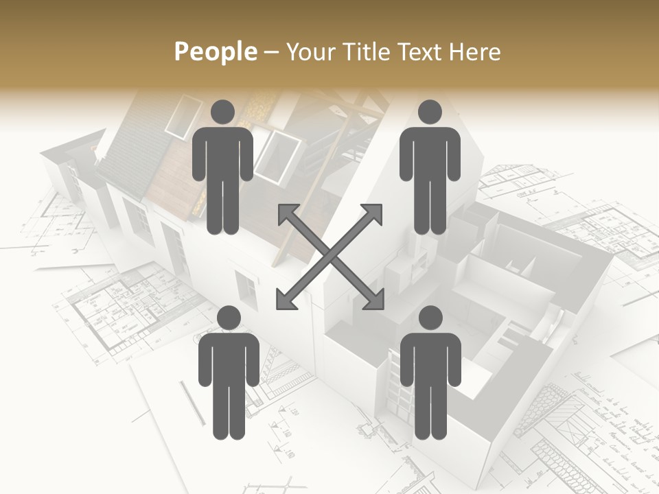 Insulation Plan Roofless PowerPoint Template