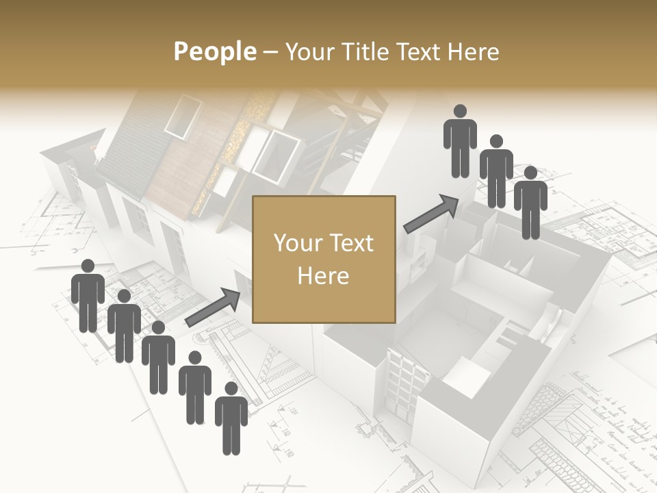 Insulation Plan Roofless PowerPoint Template
