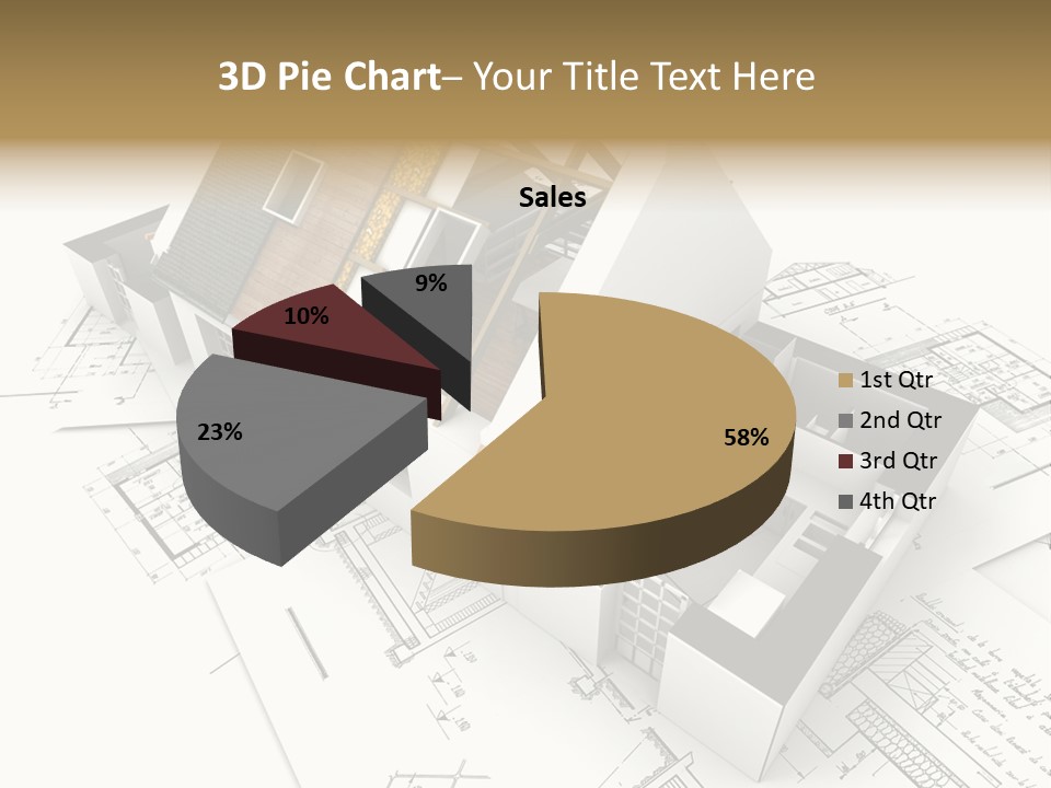 Insulation Plan Roofless PowerPoint Template