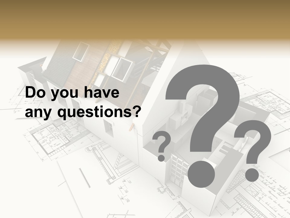 Insulation Plan Roofless PowerPoint Template