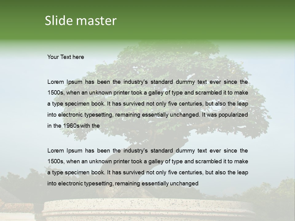 Green Outdoor Natural PowerPoint Template