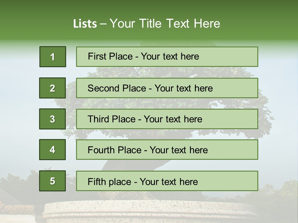Green Outdoor Natural PowerPoint Template