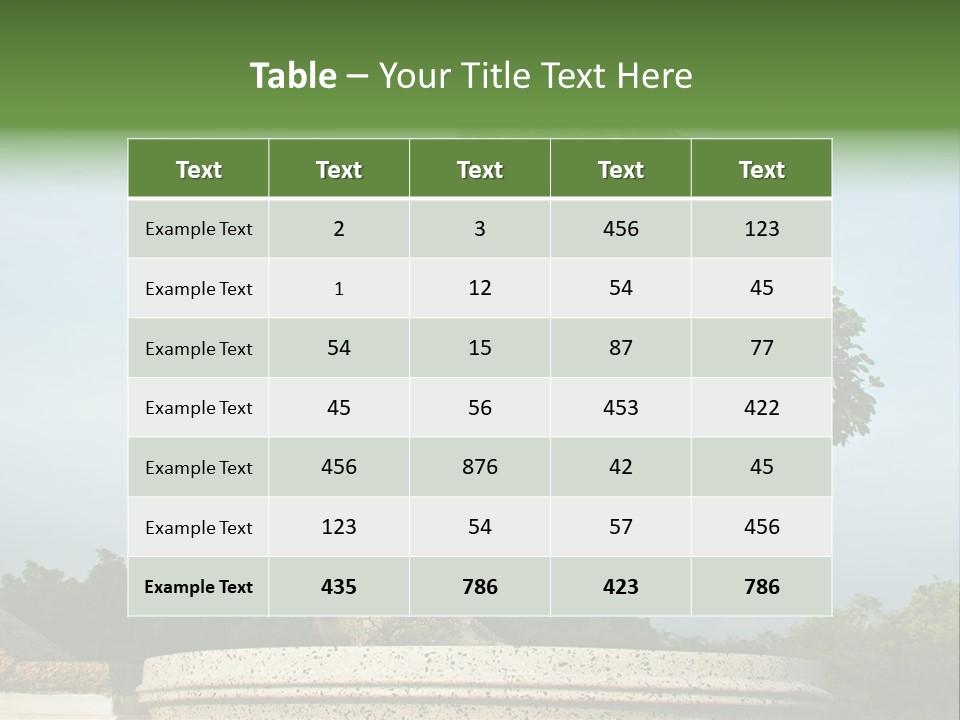 Green Outdoor Natural PowerPoint Template