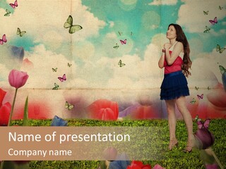 Dream Grunge Beautiful PowerPoint Template