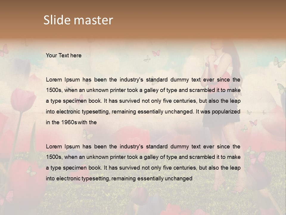 Dream Grunge Beautiful PowerPoint Template