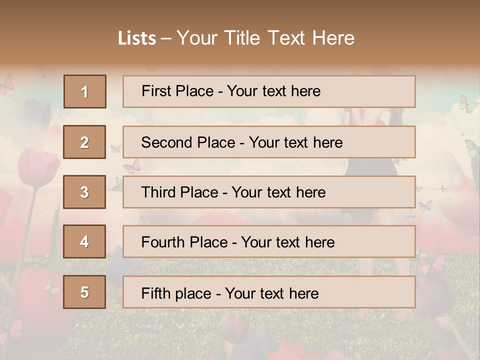 Dream Grunge Beautiful PowerPoint Template