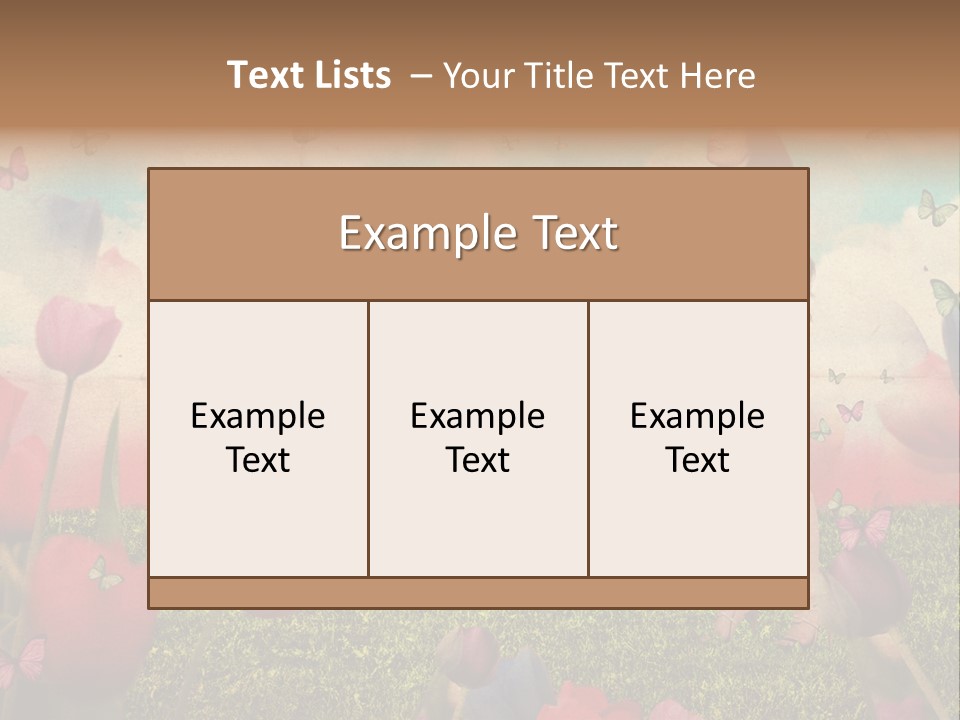 Dream Grunge Beautiful PowerPoint Template