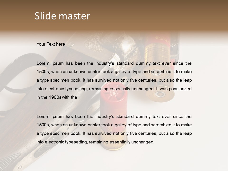 Fire Fixture Munition PowerPoint Template