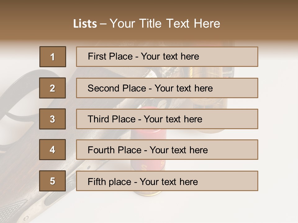Fire Fixture Munition PowerPoint Template