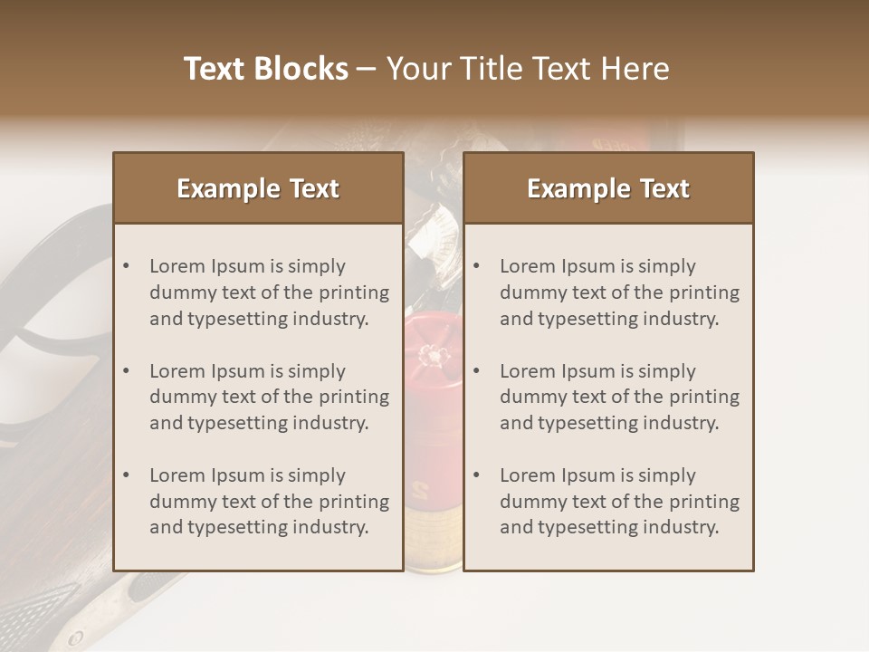 Fire Fixture Munition PowerPoint Template