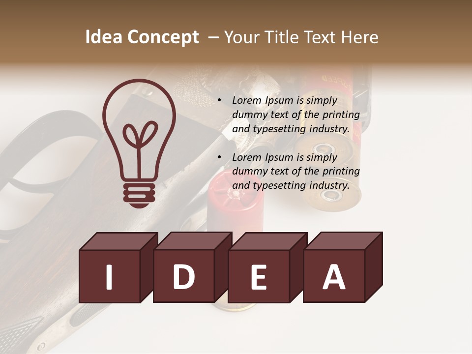 Fire Fixture Munition PowerPoint Template