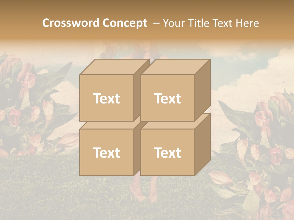 Grunge Aged Beauty PowerPoint Template
