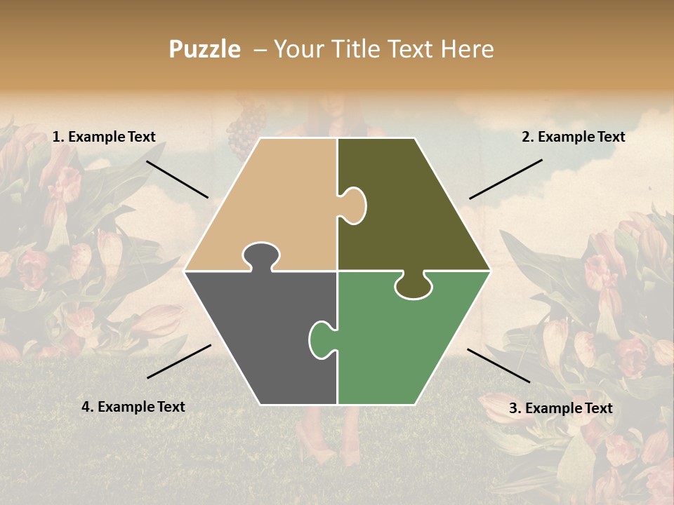 Grunge Aged Beauty PowerPoint Template