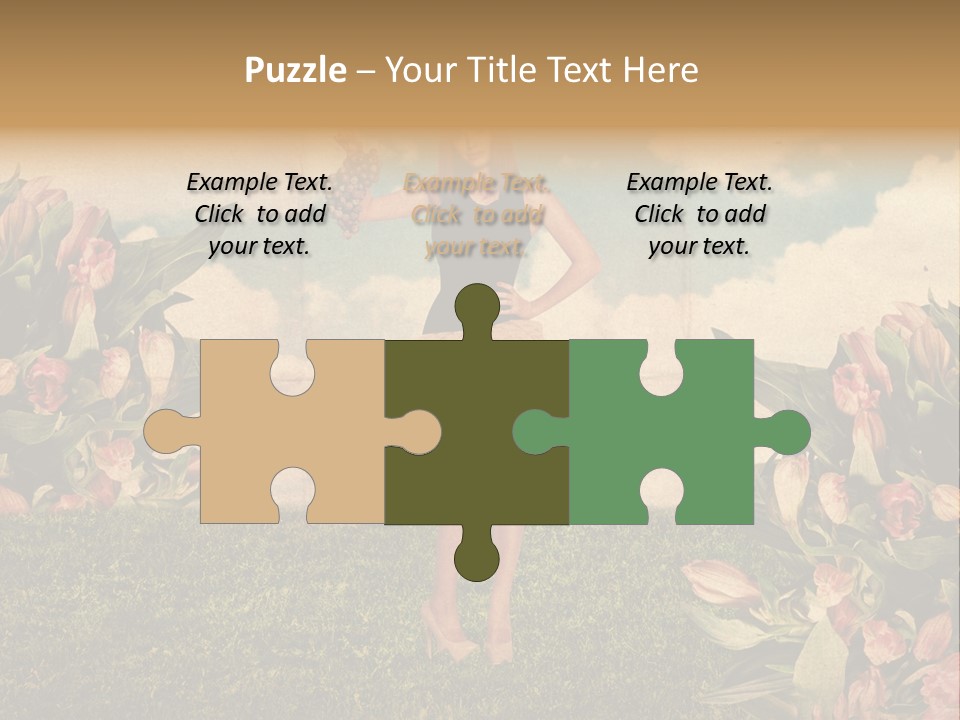 Grunge Aged Beauty PowerPoint Template