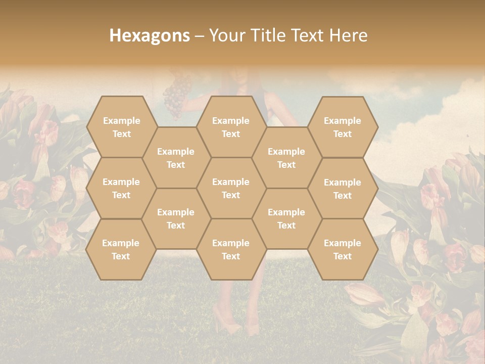 Grunge Aged Beauty PowerPoint Template